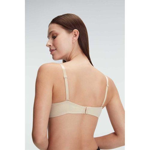 Kadın Balenli Destekli Dolgulu Askıları Çıkabilen Günlük Klasik T-shirt Sütyeni