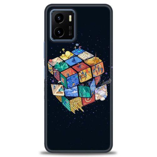 Vivo Y21S Kılıf HD Baskılı Kılıf - Küplerdeki İnsanlar + Tam Ekran Koruyucu