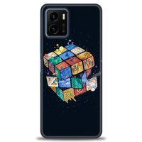 Vivo Y21S Kılıf HD Baskılı Kılıf - Küplerdeki İnsanlar + Tam Ekran Koruyucu