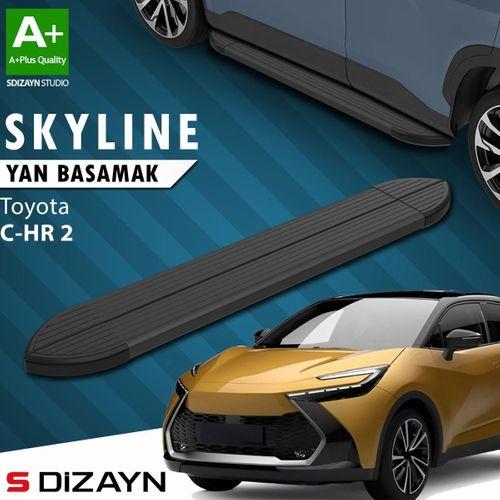 S-Dizayn Toyota C-HR 2 Skyline Siyah Yan Basamak 173 Cm 2023 Üzeri A+ Kalite