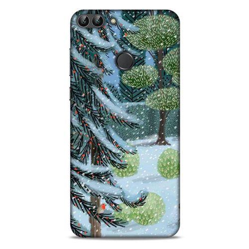 Huawei Psmart Kılıf Snowix (43) Thin Fit Kılıf Beyaz Yeşil