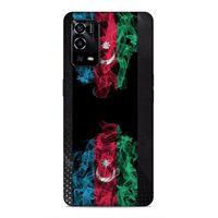 Oppo A55 5G Uyumlu Kılıf Azarbaijan (5) Koruma Kabı Azeri Bayrak İllustre