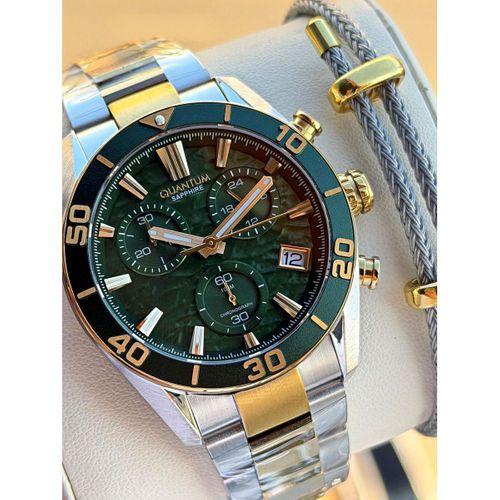 Quantum Sapphire Cam İtalyan Bileklikli 10 Atm Suya Dayanıklı 2 Yıl Garantili Erkek Kol Saati 99.270