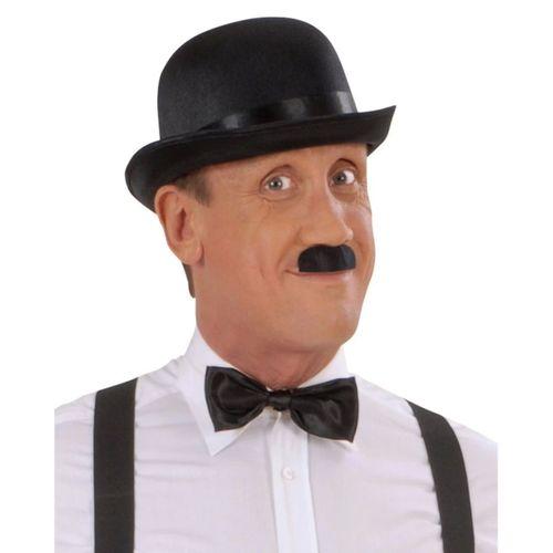 Eğitici Çocuk Charlie Chaplin Stil Yetişkin Şapkası – Siyah Melon Parti Şapkası