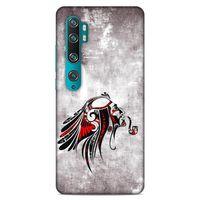 Lopard Xiaomi Mi Note 10 Pro Uyumlu Kılıf Tattoo's (43) Thin Fit Kılıf Pipolu Kızılderili