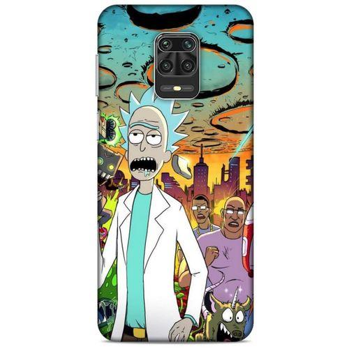 Xiaomi Redmi Note 9 Pro Uyumlu Kılıf Rick And Morty (42) Rugged Armor Kılıf Story Train Morty