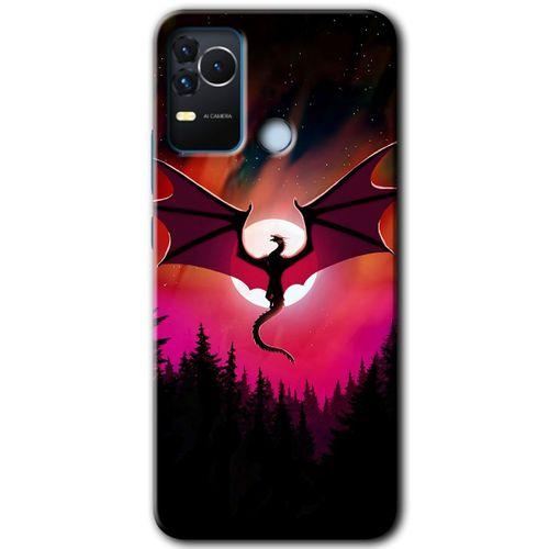 Omix X400 Kılıf HD Desen Baskılı Arka Kapak - Dragon Night