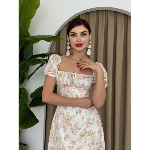 Zeze Balon Kol Elbise