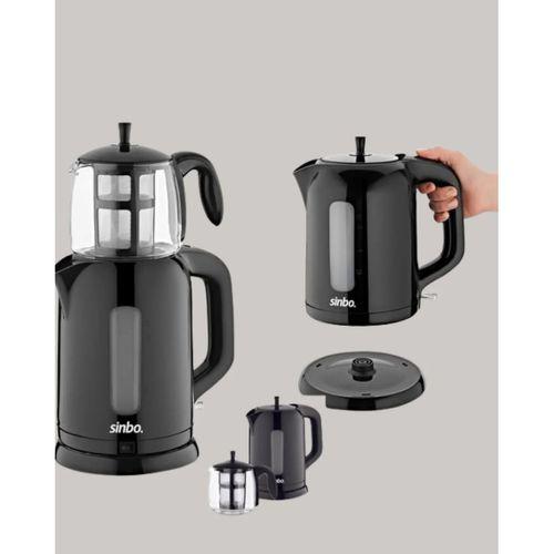 0,9 L Cam Demlik Ve 1,7 L Su Haznesi İle Çay Keyfi