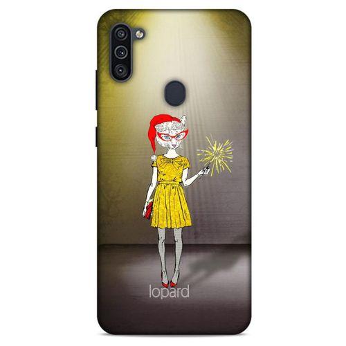 Samsung Galaxy M11 Kılıf FunnyMaX (32) Soft Silikon Kılıf Turuncu Kahve