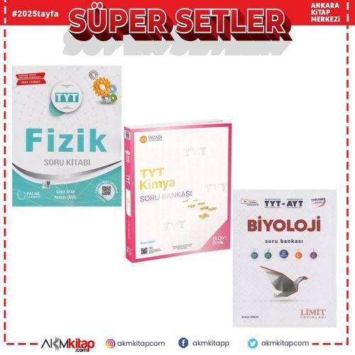 TYT Kimya Fizik ve Biyoloji Soru Bankası 3 Kitap Set