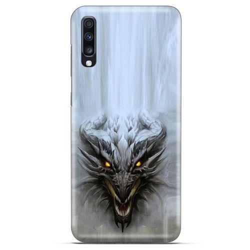 General Mobile GM 20 Kılıf Dragons (11) Tam Koruma Beyaz Ejderha
