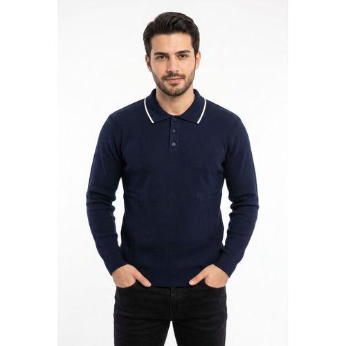 Erkek Spor Polo Yaka Mevsimlik Kazak BGL-ST05364