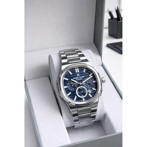 Daniel Klein Erkek Kol Saati 30 Metre Suya Dayanıklı Çelik Kordon + Bileklik Hediyeli VS.BLKT.0894