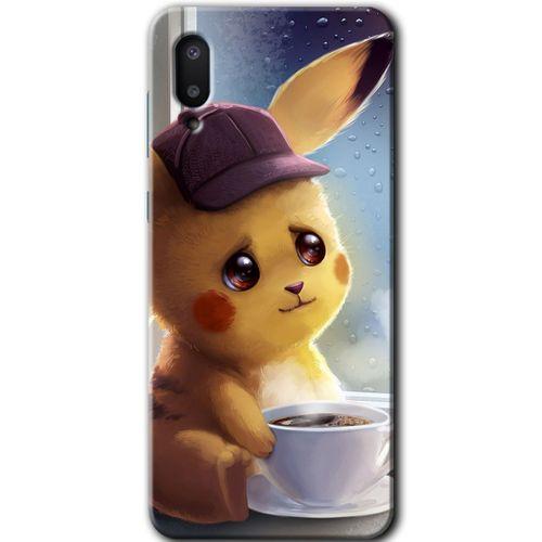 Samsung Galaxy A02 Kılıf Baskılı Kapak - Dark Neon Yaprak A Harfi + 5D Tam Kaplayan Cam