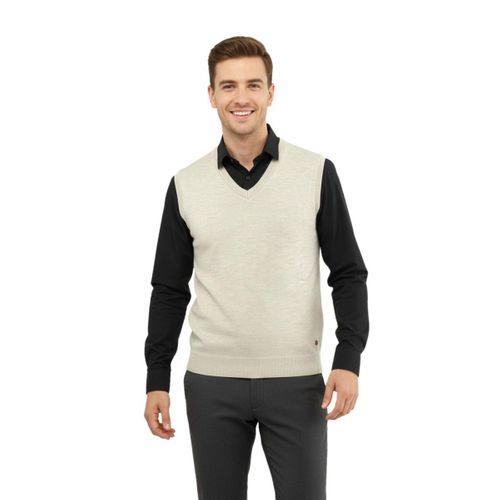 Erkek V Yaka Süveter Çelik Örgü Regular Kalıp 5200H BGL-ST04962