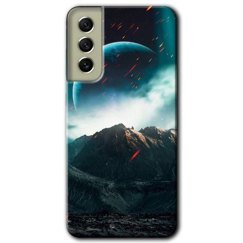 Samsung Galaxy S21 FE HD Baskılı Kılıf + 9D Tam Ekran Koruyucu - Uzay Gökyüzü