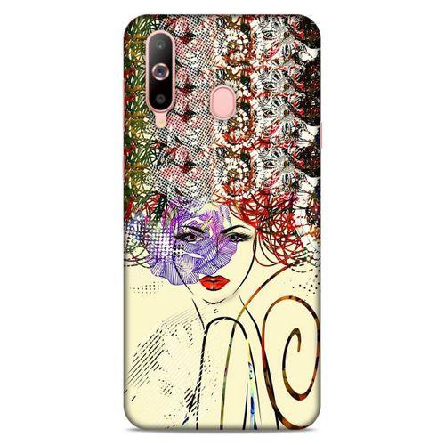 Lopard Samsung Galaxy A60 Uyumlu Kılıf Sürreal Yüzler ♀ (19) Kılıfları Baskılı