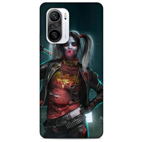 Xiaomi Redmi K40 Uyumlu Kılıf Harley Quinn (7) Telefon Kılıfı Koyu Yeşil