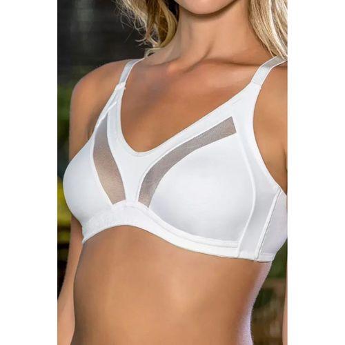 Büyük Beden Uyumlu Ekru Tül Detaylı Günlük Sütyen, B,c Cup Balensiz Konforlu Sütyen