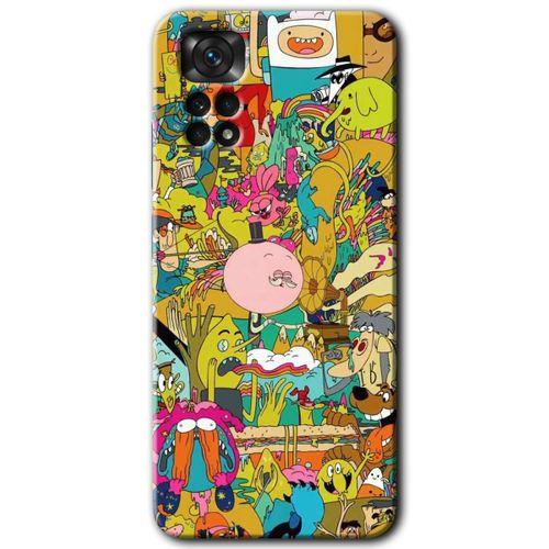 MRCİLETİSİM Xiaomi Redmi Note 11s 5G Global Kılıf HD Desen Baskılı Arka Kapak+Temperli Cam - Süper Kahramanlar