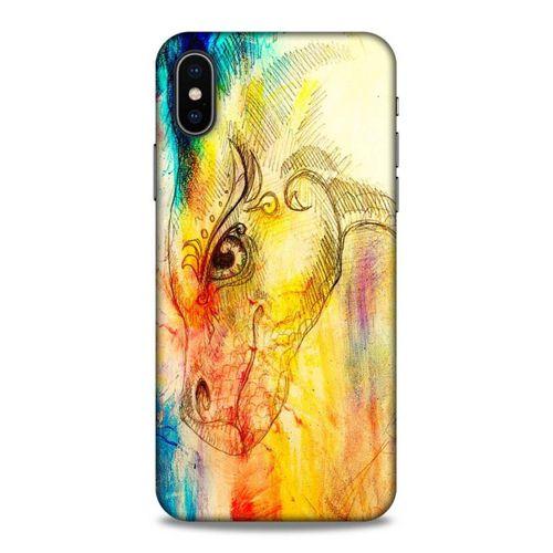 Lopard Apple Iphone X Uyumlu Kılıf Manipülasyon ☻ (35) Fit Design Kılıf Baskılı