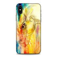 Lopard Apple Iphone X Uyumlu Kılıf Manipülasyon ☻ (35) Fit Design Kılıf Baskılı