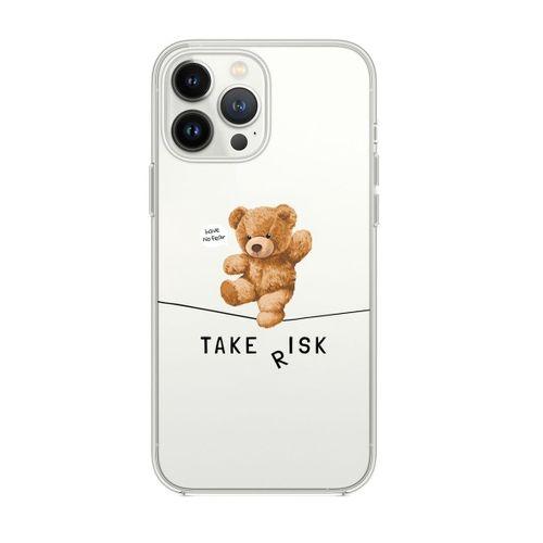 iPhone 13 Pro Take Risk Premium Şeffaf Silikon Kılıf