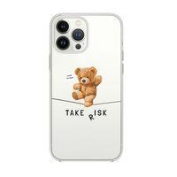 iPhone 13 Pro Take Risk Premium Şeffaf Silikon Kılıf