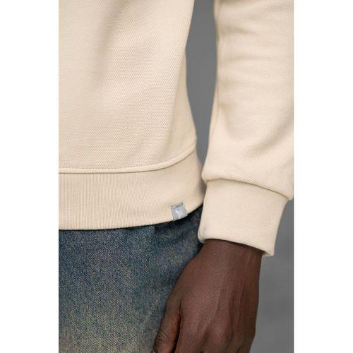 FBI Slimfit Nokta Armürlü Sıfır Yaka Pamuklu Kazak