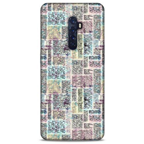 Oppo Reno 2 Kılıf Pastel Renkler (7) Telefon Kılıfı Pembe Mavi