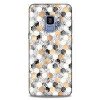 Mermer Desenli (50) Tema Shockproof Kılıf Koyu Gri Samsung Galaxy S9 Kılıf