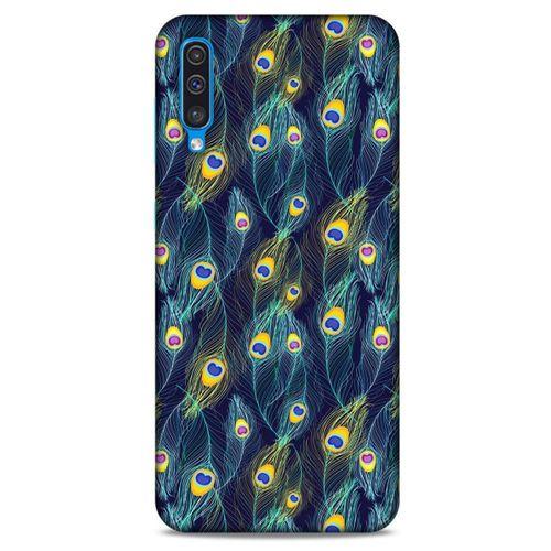 Samsung Galaxy A50 Kılıf Desenli Özel Seri Tüyler (10) Full Koruma Kılıfı