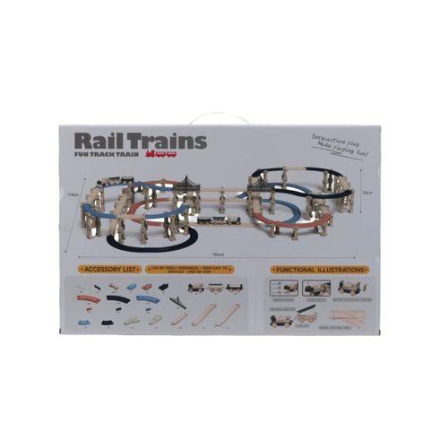 Eğitici Çocuk Oyuncak 5098 SUN-Sunman S00005098 - Tren  Set Klasik- 327 Parça