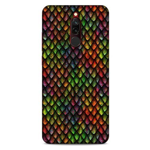 Xiaomi Redmi 8 Kılıf Dragons (6) Silikon Kılıf Ejderha Skin Çok Renkli