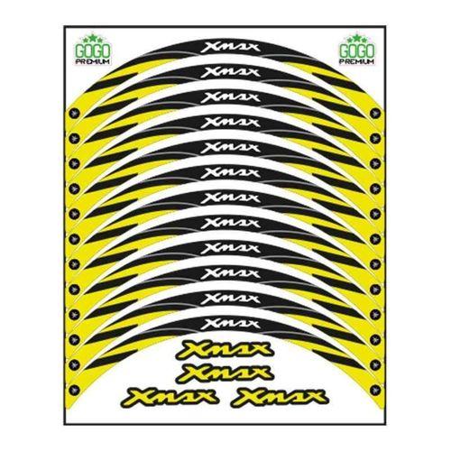 YAMAHA Yamaha Sarı Reflektör Baskı Xmax Uyumlu 1 Set Jant Şeridi