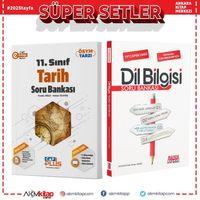 Çap Yayınları 11. Sınıf Anadolu Lisesi Tarih ve AKM Dil Bilgisi Soru Bankası Seti 2 Kitap