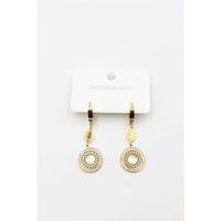 Taşlı Küpe - Altın