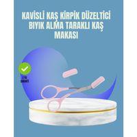 Tarak Ve Fırça Başlıklı Kaş Şekillendirme Makası