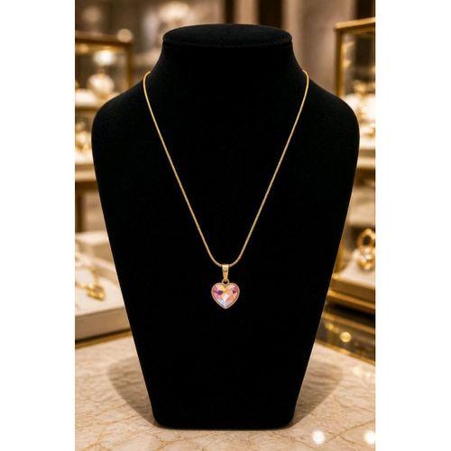 Lüks  Figürlü Gösterişli Kristal Taşlı  Kolye