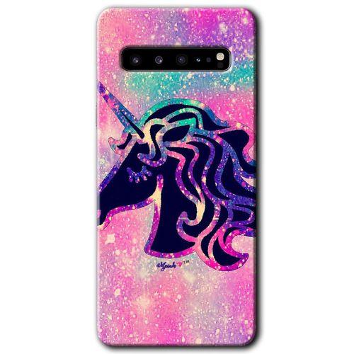 Samsung Galaxy S10 Plus HD Baskılı Kılıf + 9D Tam Ekran Koruyucu - Unicorn Kristal