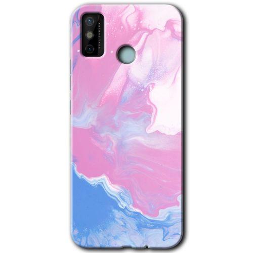 Tecno Spark 6 Go HD Baskılı Kılıf + 9D Tam Ekran Koruyucu - Liquid Lekeler Art