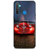 Lopard Oppo Realme 5i Uyumlu Kılıf PickUpX (43) Thin Fit Kılıf Kırmızı Ateşli