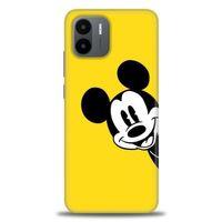 Xiaomi Redmi A1 Kılıf HD Baskılı Kılıf - Sarı Mickey Mouse + Tam Ekran Koruyucu