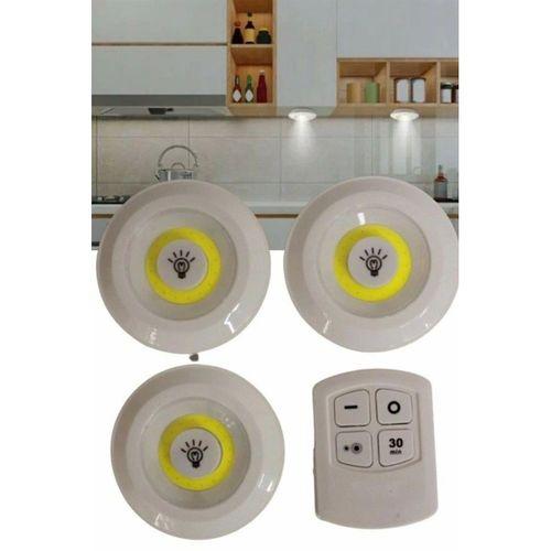 Kablosuz Pilli Işıldak  Masa Lambası Mutfak Tezgah Altı Banyo Dolabı Dolap İçi
