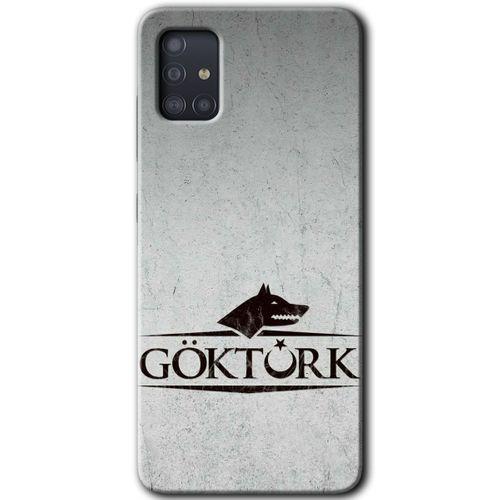 Samsung Galaxy A51 Kılıf Baskılı Kapak - Göktürk +Tam Ekran Koruyucu
