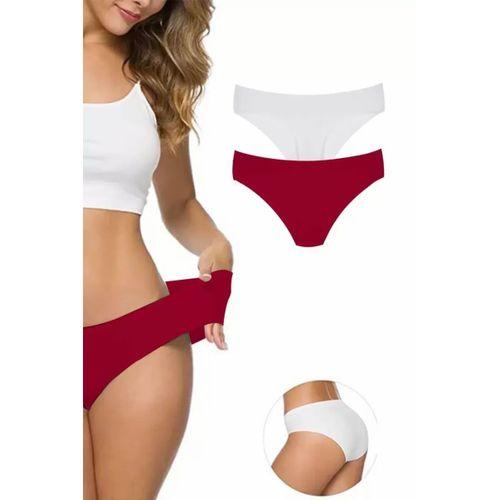 2 Adet Kadın Dikişsiz Lazer Kesim Esnek İz yapmayan Külot S5