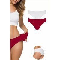 2 Adet Kadın Dikişsiz Lazer Kesim Esnek İz yapmayan Külot S5