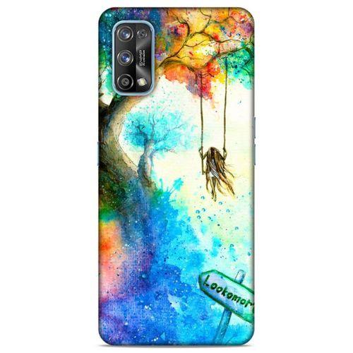 Lopard Oppo Realme 7 Pro Uyumlu Kılıf Manipülasyon ☻ (47) Crystal Flex Kılıf Baskılı