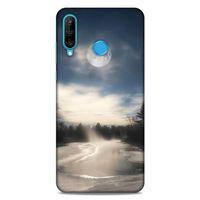 Lopard Huawei P30 Lite Uyumlu Kılıf Gece'S (27) Tasarımlı Kılıf Dolunay